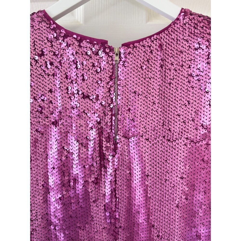 Hemline Hausen Pink Sequin Structured Shoulder Pa… - image 15